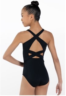 Crisscross Back Tank Leotard - Black - 14055 Main Image